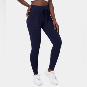 NWT HALARA High Waisted Drawstring Cotton 7/8 Joggers